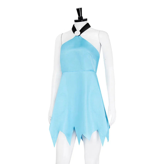 Womens Betty Rubble Cosplay Costume Flintstone Adult Costume Women Flintstone Betty Costume Party Caveman Costume Good Vibrations