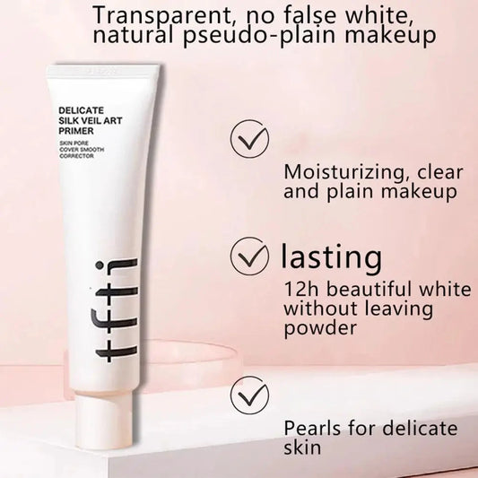 Korea TFIT Facial Makeup Foundation Cream Primer Pore Cover Brightening And Smoothing Dark Circles Correction Foundation 36/100g Good Vibrations