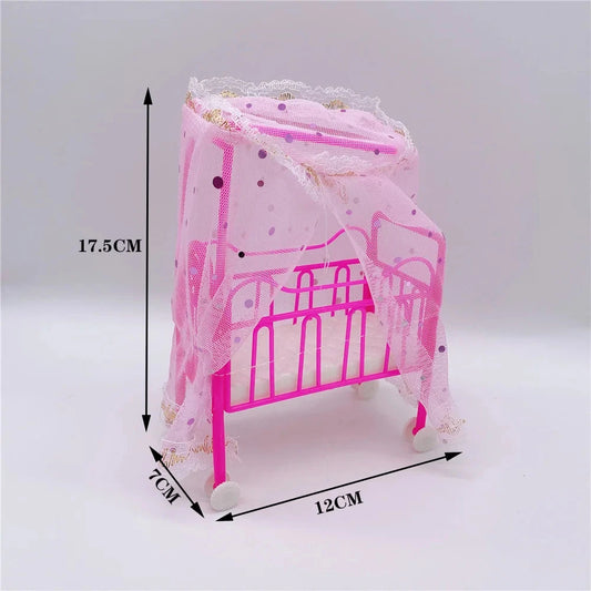 Fashion Cute Doll House Family Stroller Accessories For 11.5'' Pregnant Dolls with Baby Doll Birthday Christmas Gift Kid Toys Good Vibrations