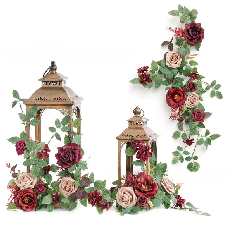 75CM Artificial Wedding Aisle  Flower Lanterns  Lantern Decorations Holiday Parties Arches Fireplaces Silk Flowers Good Vibrations