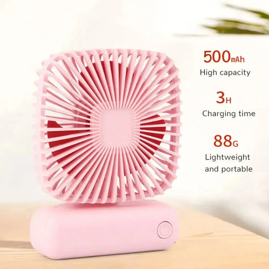 Desktop Desktop Small Fan Mini Handheld Usb Three Speed Cool Air Car Home Office Portable Quiet Outdoor Simple Portable Summer Good Vibrations Adult Super Store