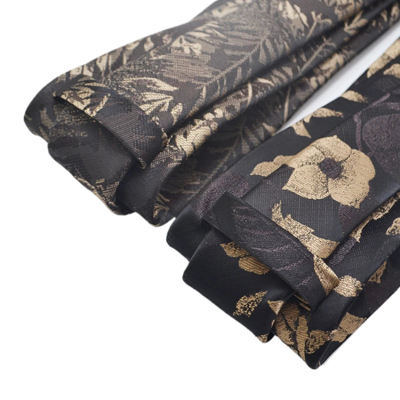 35 Styles Men's Silk Ties Jacquard Dot Floral 8cm Necktie Accessories Daily Wear Shirt Suit Cravat Wedding Party Gifts Neck Tie Good Vibrations