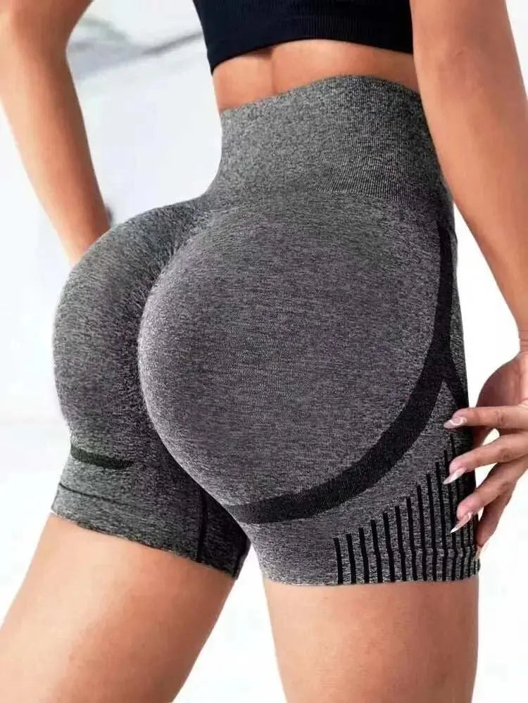 Women Yoga Shorts High Waist Workout Shorts for Fitness & Gym Good Vibrations