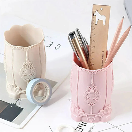 Makeup Organizers for Cosmetics Nail Polish Jewelry Plastic Storage Box Desk Desktop Organizer Brush Pencil Holder Good Vibrations