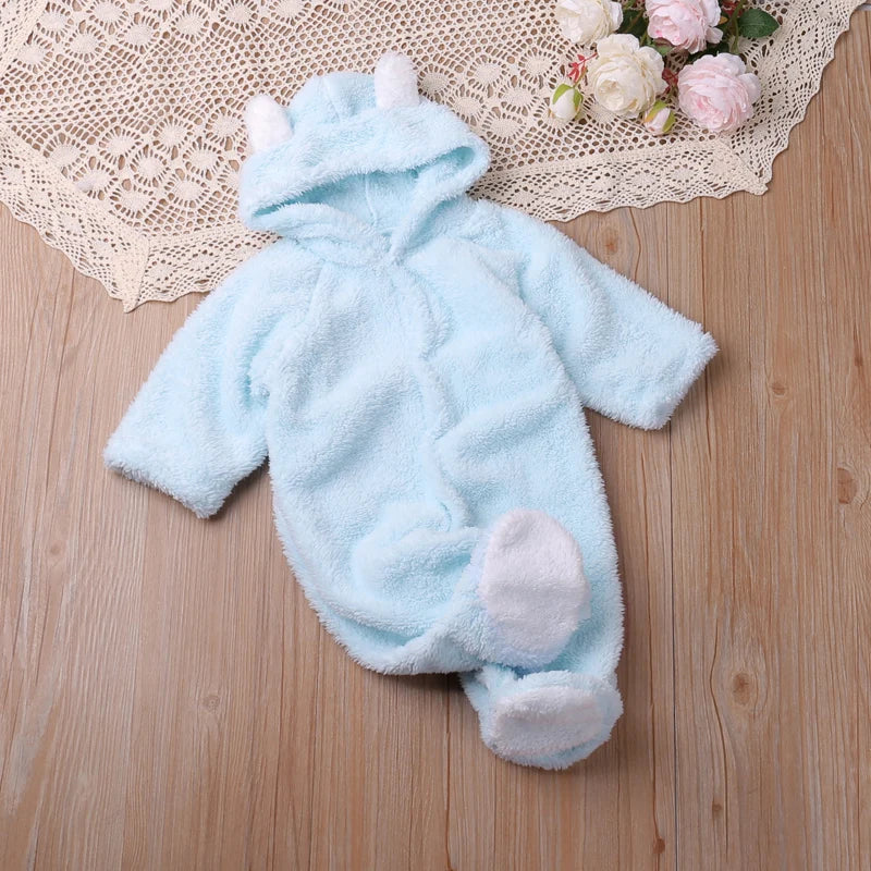 Humor Bear Autumn Cartoon Style Winter Long Sleeve Baby Boys Girls Rompers Toddler Kids Playsuit Jumpsuits Baby Clothes Good Vibrations