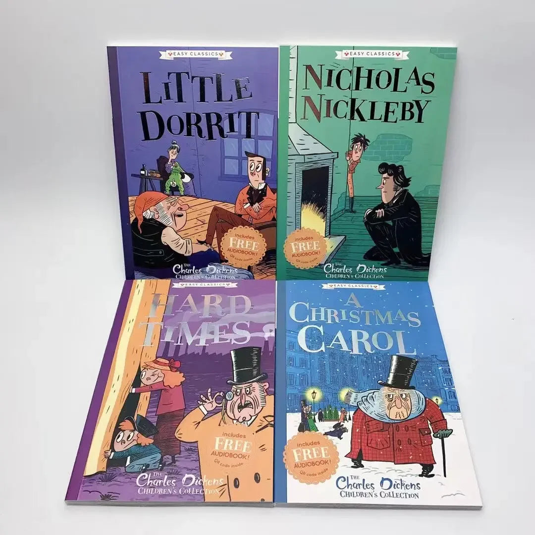 10 Book/set The Charles Dickens English Story Picture Books for Children Learn English Reading Books Good Vibrations