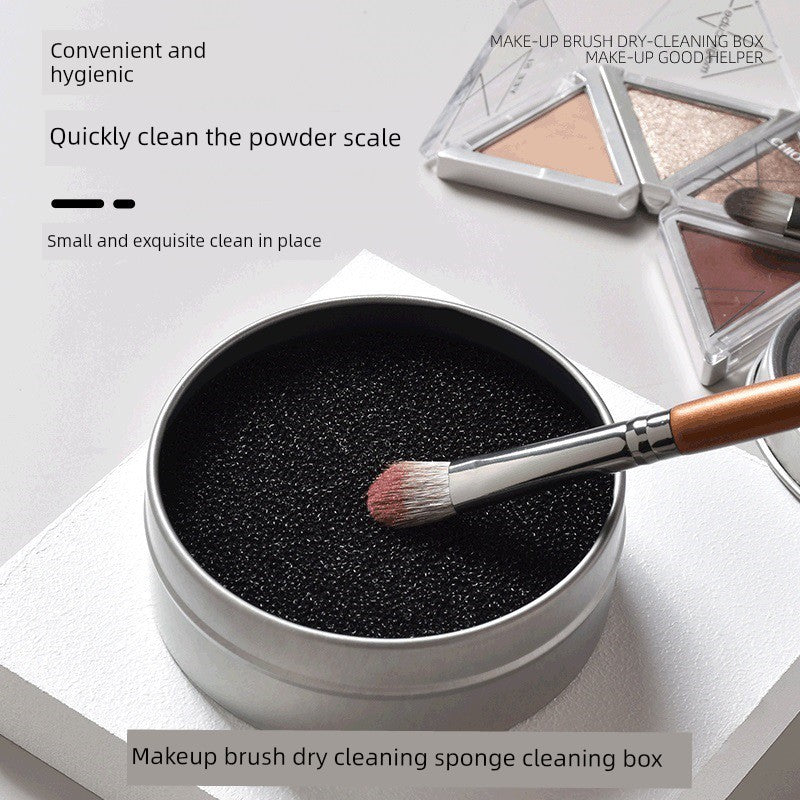Makeup Brush Dry Cleaning Box Sponge Eye Shadow Brush Cleaning Box Brush Cleaning Appliance Cleaning Tool Washing Box Anti-String Color Good Vibrations