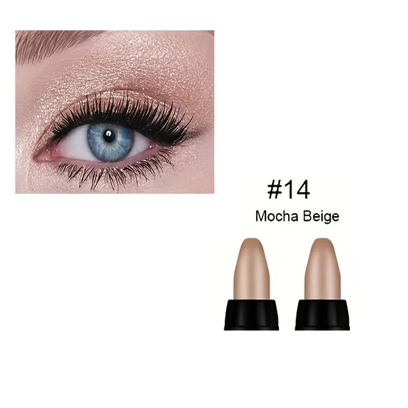 16 Colors Pearlescent Eyeliner, Color Glitter Waterproof Long-Lasting Eye Makeup Non-smudge Eyeliner Good Vibrations