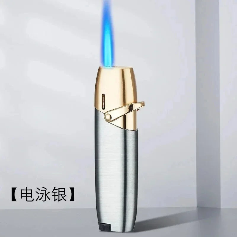 Metal Gradient Inflatable Rocker Lighter Windproof Pink Flame Butane Gas Outdoor Lighter High Beauty Gift for Men and Women Good Vibrations Adult Super Store