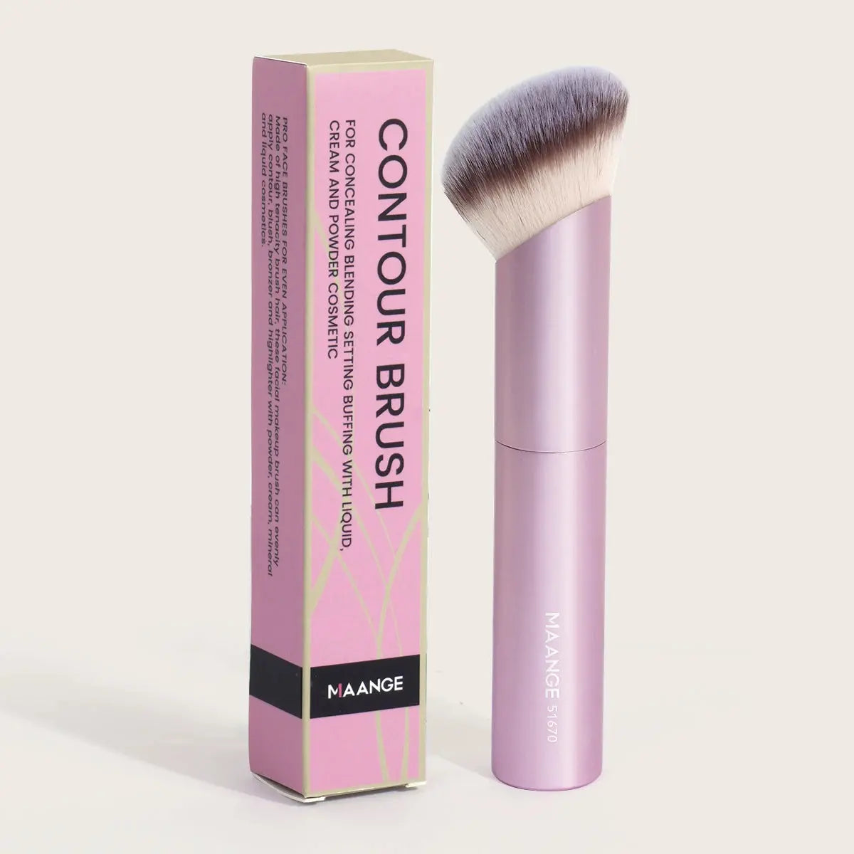 MAANGE 1PCS Makeup Brushes Angled Foundation Buffing Brush Concealer Brush Cosmetic Makeup Tools Soft Hair Oblique Makeup Brush Good Vibrations