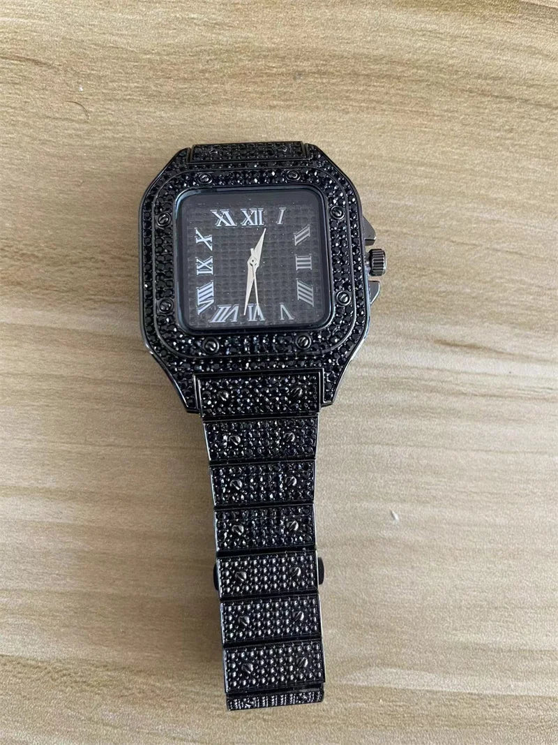 2025 Fashion Watches for Men Women Iced Out Watch Man Luxury Diamond Watch Unisex Quartz Wristwatches Relogio Gift Drop Shipping Good Vibrations