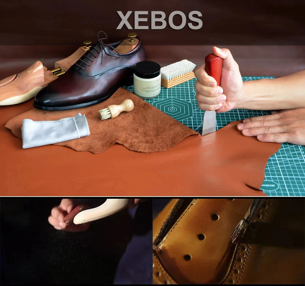 Formal Oxfords Shoes for Men White Black Real Cow Patent Leather Business Lace-up Wingtip Toe Brogue Wedding Mens Dress Shoes Good Vibrations