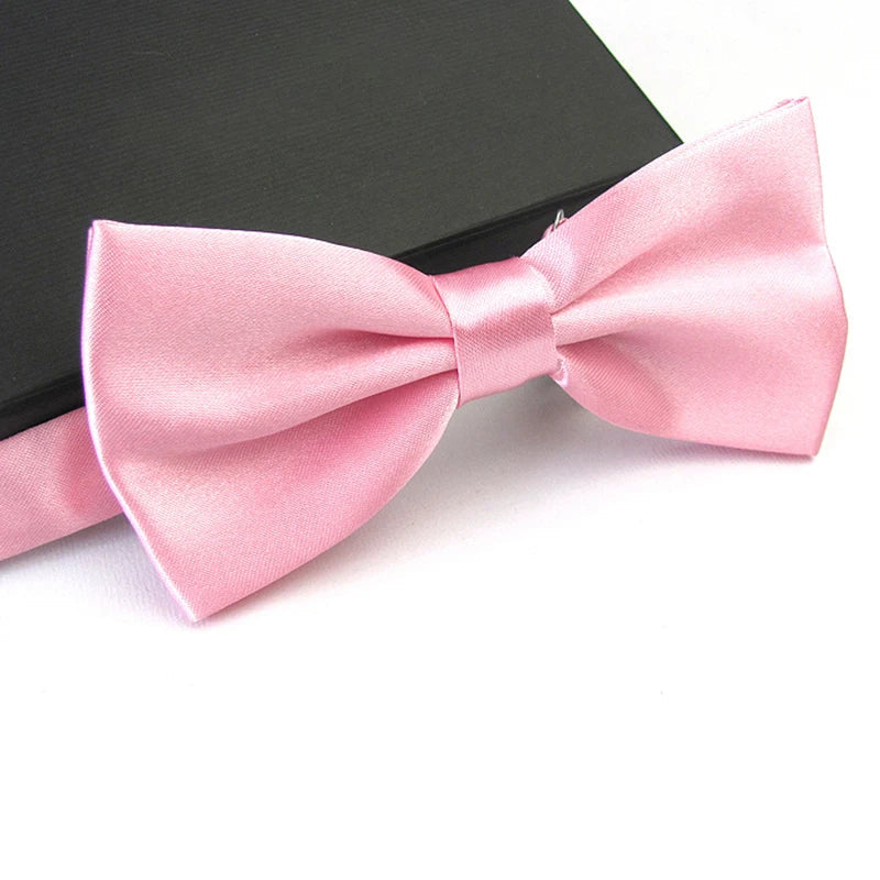 Mens Adult Bowtie Classic Fashion Wedding Party Formal Satin Gift Plaids Multicolor Adjust Neck Bow Tie Clip-On Good Vibrations
