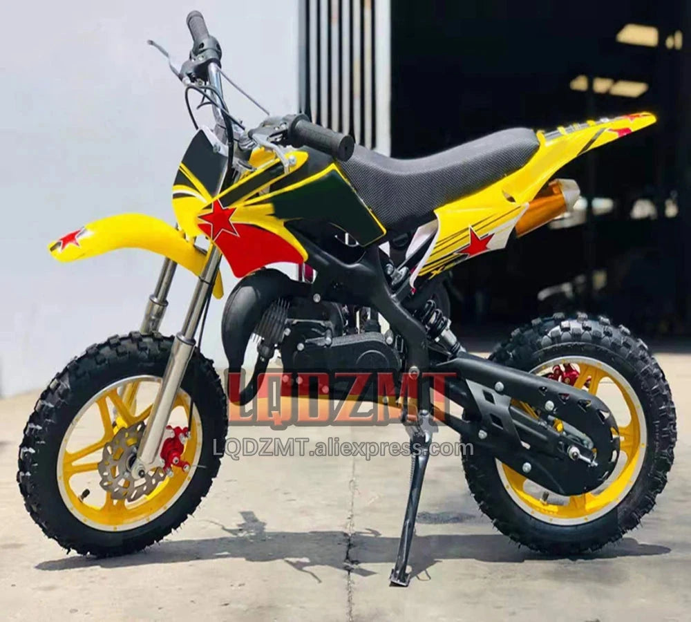 49CC 50CC 4-Stroke ATV OFF-road Gasoline Motorcycle Racing MOTO Dirt Bike Motorbike For Adult Children Boy Girl Child Men Women Good Vibrations