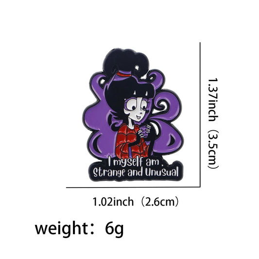 Halloween Accessories Horror Series Enamel Pin Men Women Lapel Pins for Backpack Iron Badges Brooch for Clothes Holiday Gifts Good Vibrations