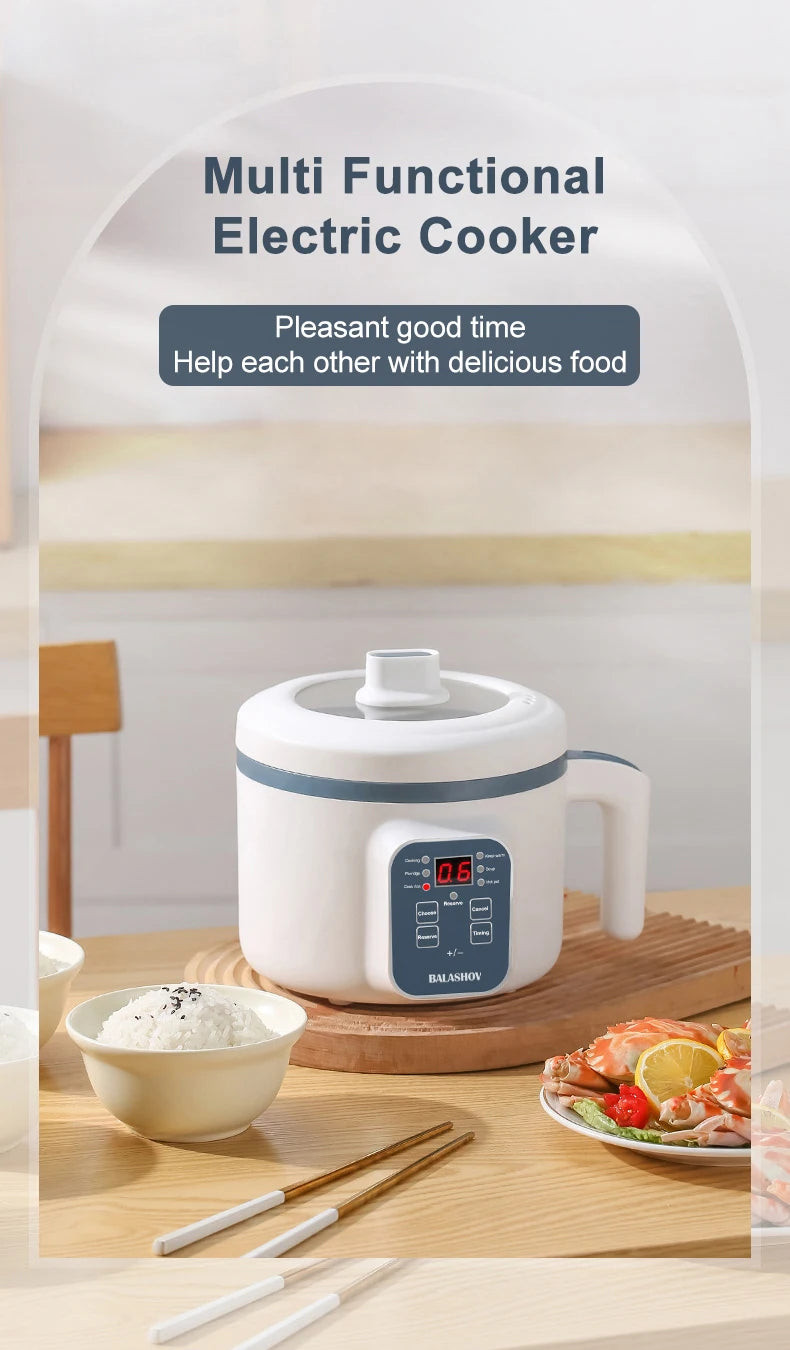 1.7L Electric Rice Cooker Single Double Layer 220V Multi Cooker Non-Stick Smart Mechanical MultiCooker Steamed Rice Pot For Home Good Vibrations Adult Super Store