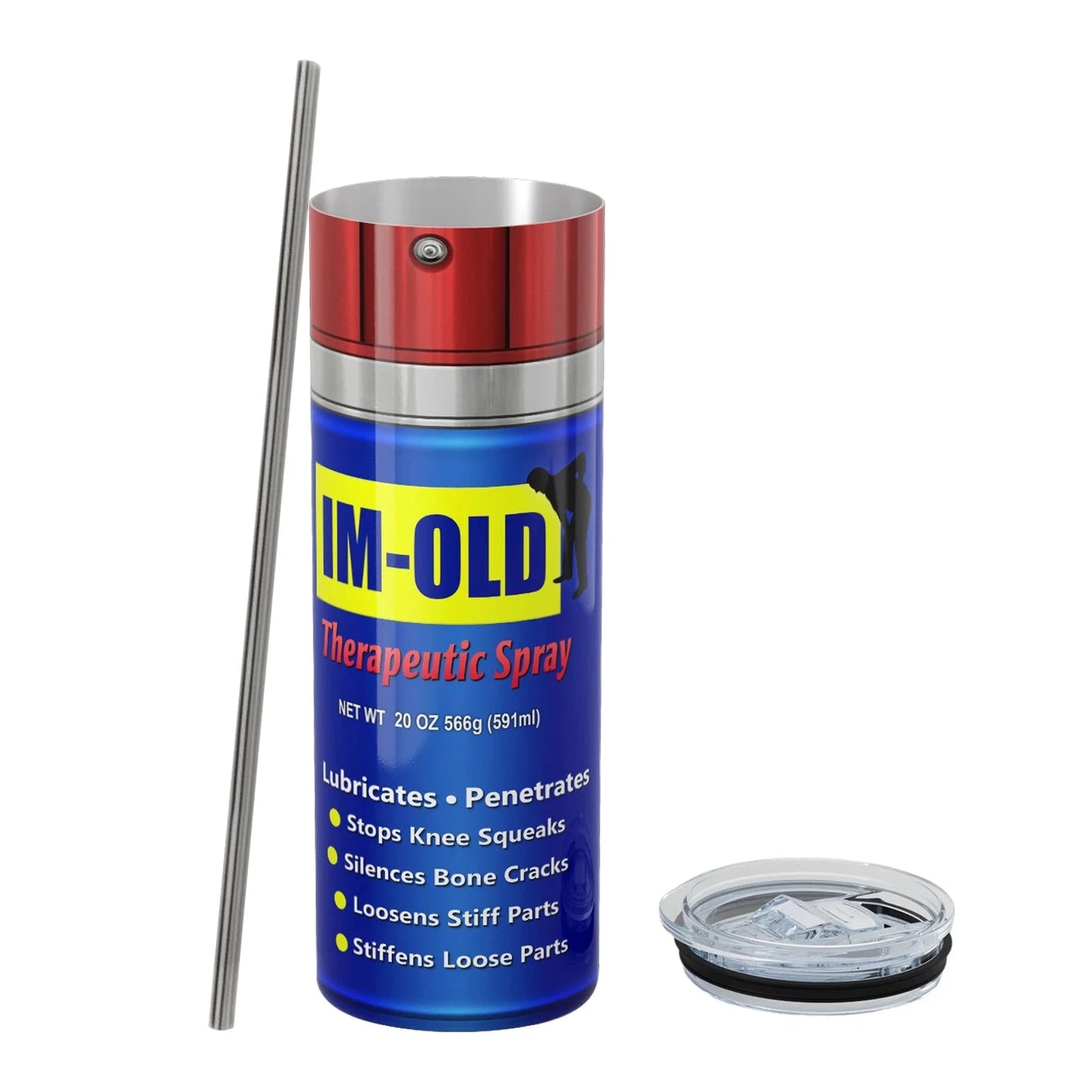 WD40-Dirty Pattern Thermos-Cup 20oz Stainless Steel Insulation Straight Water Anytime Bottle Leakproof Food Grade Travel Mug Good Vibrations Adult Super Store