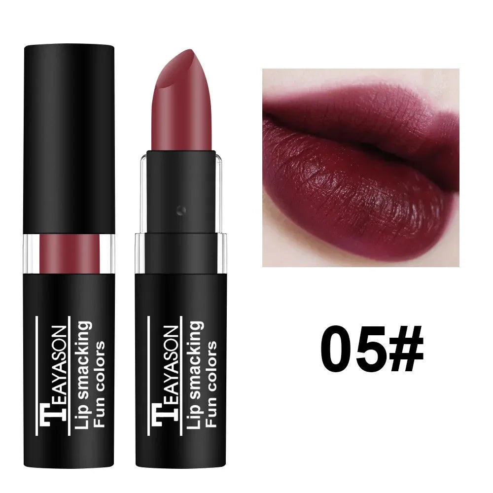 Matte Lipstick Long Lasting Waterproof Black White Lip Gloss Velvet Lip Tint Christmas Halloween Make Up Wholesale Good Vibrations