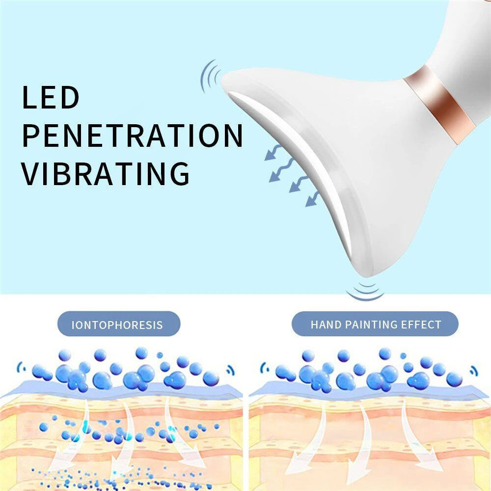 Face Massager 3 In 1 Neck Facial Eye Massage Introducer Microcurrent Skin Rejuvenation Anti Aging Beauty Device Beauty Tools Good Vibrations Adult Super Store