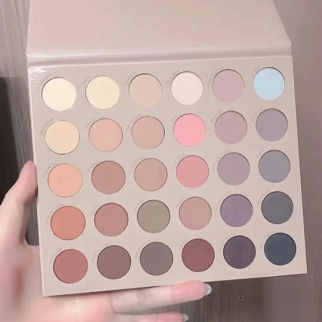 30 Colors Eye Shadow Plate Matte Pearl Eyeshadow Girl Beginner Professional Multicolor Eye Shadow Disc For Daily Makeup Tools Good Vibrations