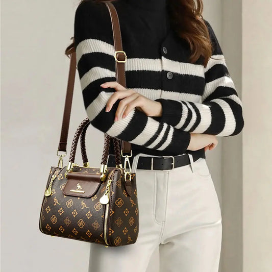 Fashion Crossbody Bags for Women Designer Ladies Purses and Handbags High-quality Soft Leather Women Shoulder Messenger Bags Sac Good Vibrations