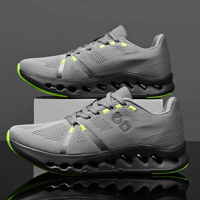 New Running Shoes Men Mesh Lightweight Flat Outdoor Gym Jogging Shoes Comfortable Original Tennis Shoes Cushioning Sneakers Man Good Vibrations