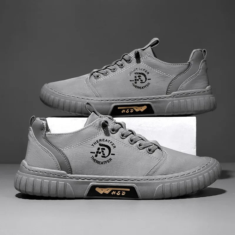 2025Men Casual Shoes Breathable Black Sneakers Fashion Driving Walking Tennis Shoes for Male Skate Flats Zapatillas Hombre shoes Good Vibrations