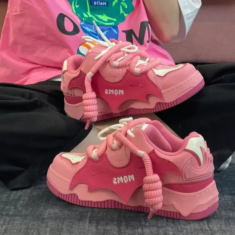 2025 New Women Shoes for Women Tennis Retro Punk Skateboard Shoes Fashion Sneakers Designer Sports Casual women's shoes Good Vibrations