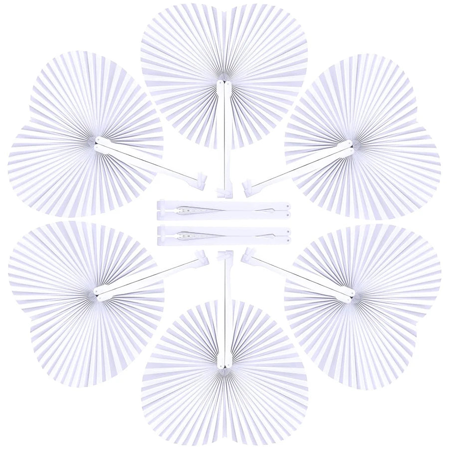 1pcNew folding fan Heart center wall decoration Wedding party gift anniversary birthday wedding fan Good Vibrations
