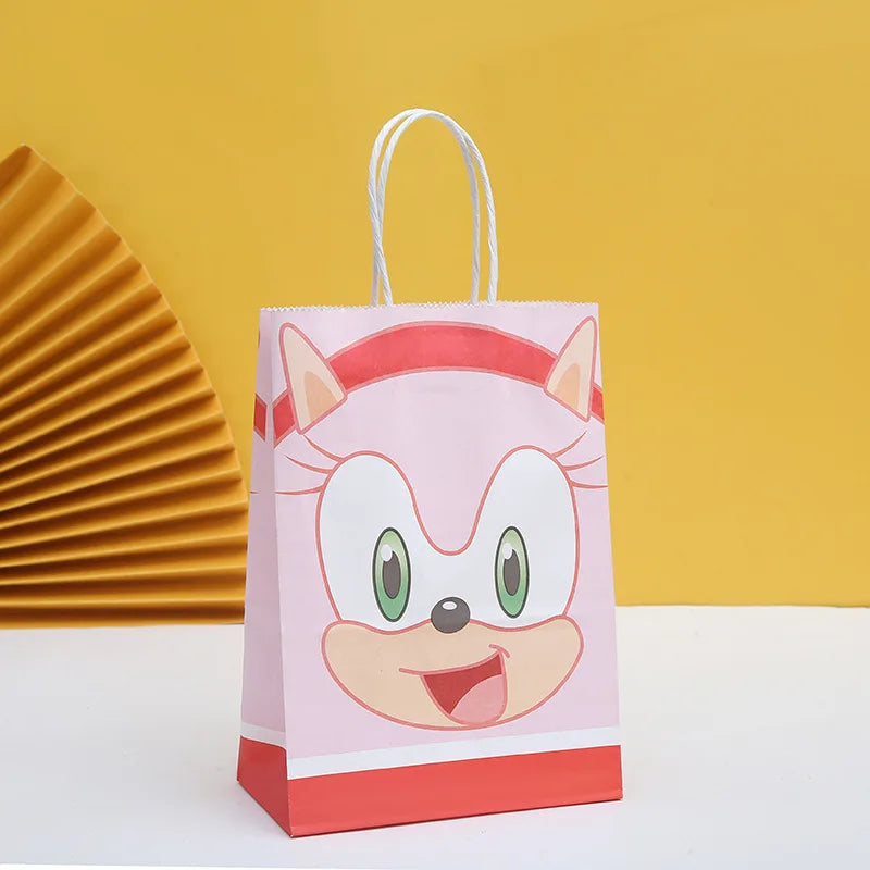 New Sonics Birthday Party Decorations Kids Party Supplies Paper Cups Tablecloth Cake Toppers Backdrop Baby Shower Decoration Good Vibrations