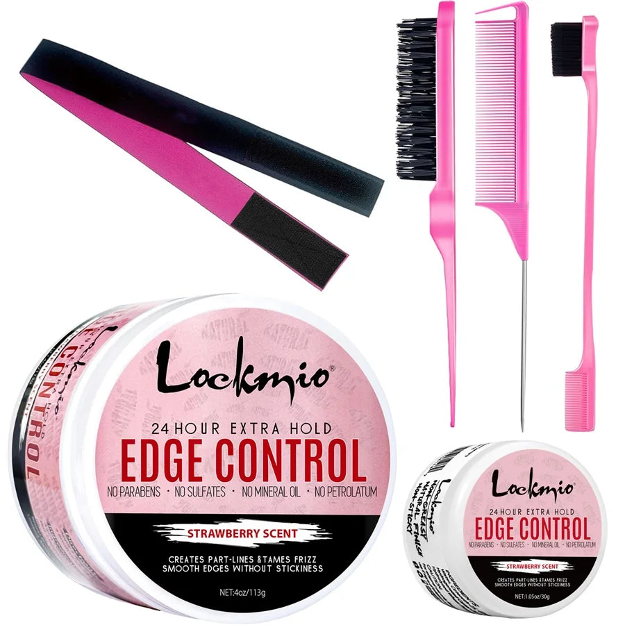 Women and Kid 30g Edge Control Gel Long Lasting Hold Control Wax Natural Finishing Anti-frizz Hair Wax Smoothing Styling Pomade Good Vibrations