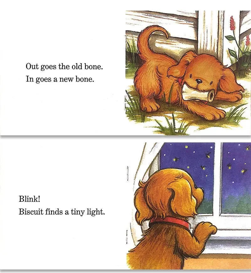 12 Books/set Biscuit Dog Series Picture Book Baby Kids English Cartoon Books Children Learn Words Educational Reading Book Good Vibrations