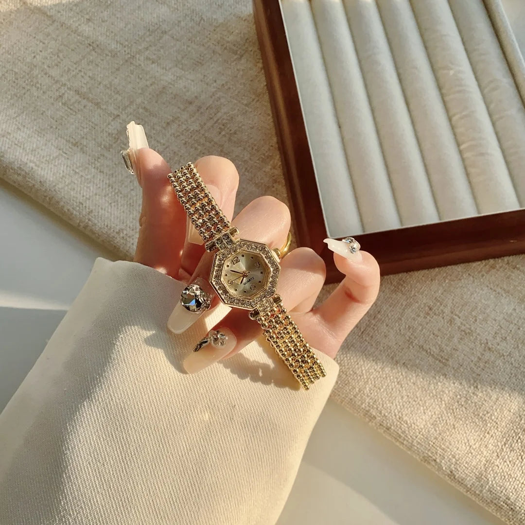 Women Watches Top Brand Luxury Wristwatches Ladies Fashion Gold Bracelet Watch Female Elegant Clock Women montre femme Good Vibrations