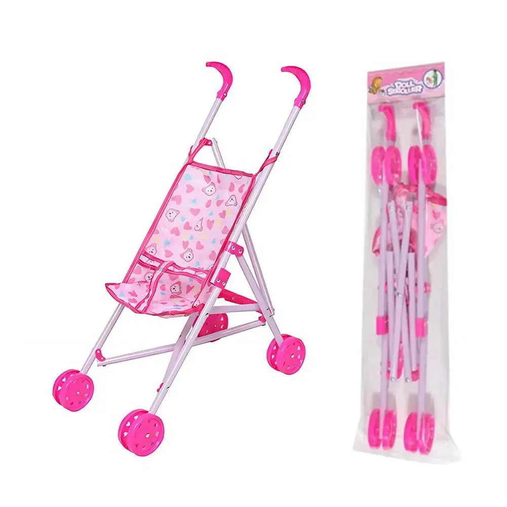 Toys For 1 Year Old Toys For 9 Year Old Boys Pretend Play Foldable Doll Stroller Toddler Learning Toy Girls' Imagination Booster Good Vibrations