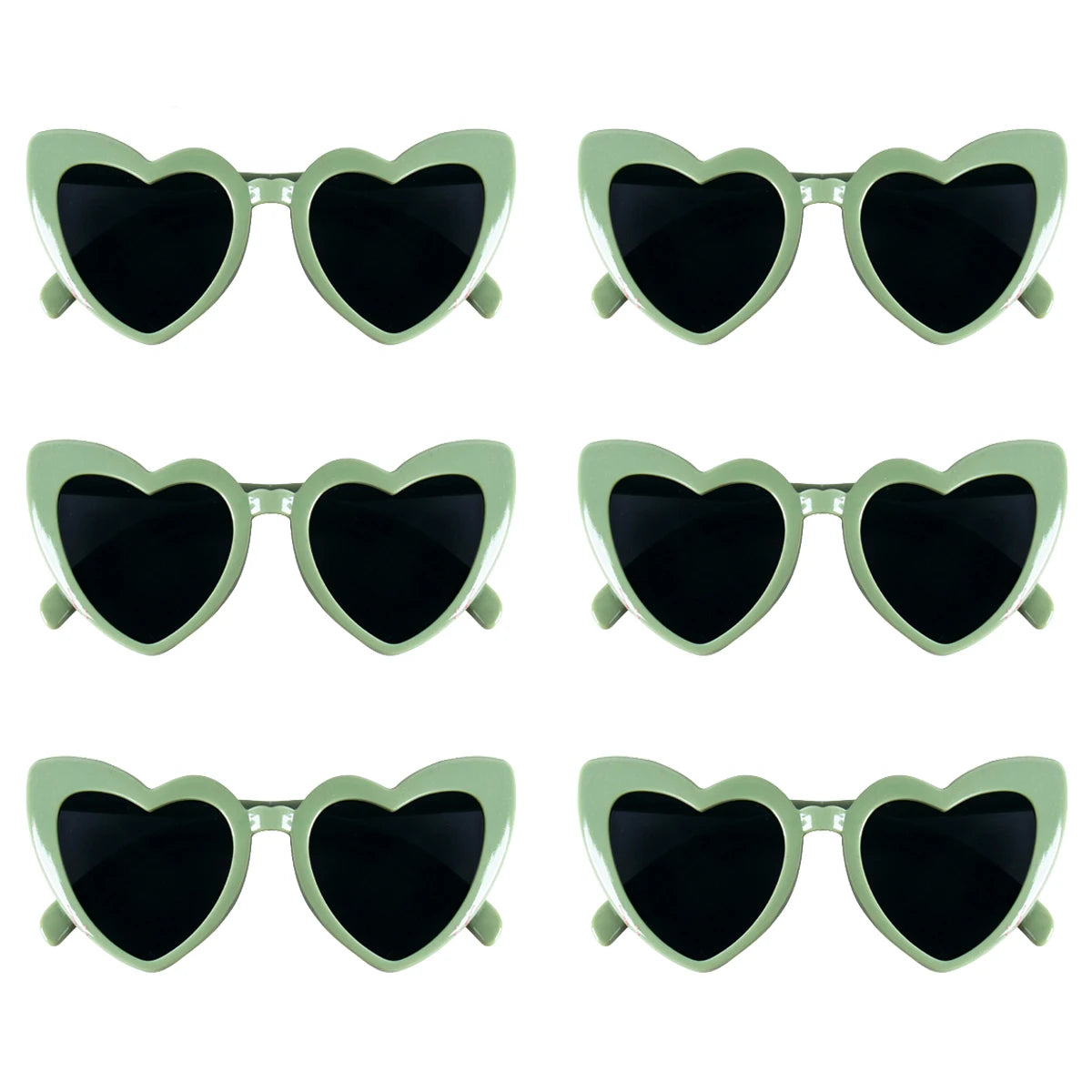 12/6pcs Wedding Bridesmaid Gifts Bridesmaid Hair Ties Scrunchies Heart Shaped Sunglasses Bachelorette Hen Party Bridal Favors Good Vibrations