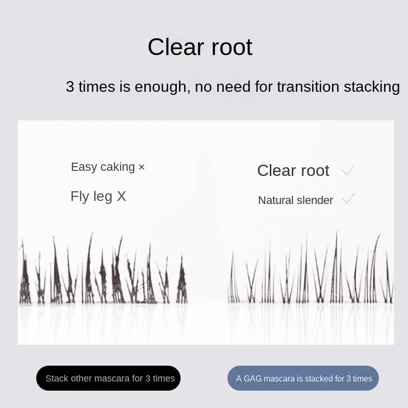 AGAG High Washable Mascara Makeup,Volumizing,Lengthening,Defining,Curling Waterproof Mascara Carbon Black Good Vibrations