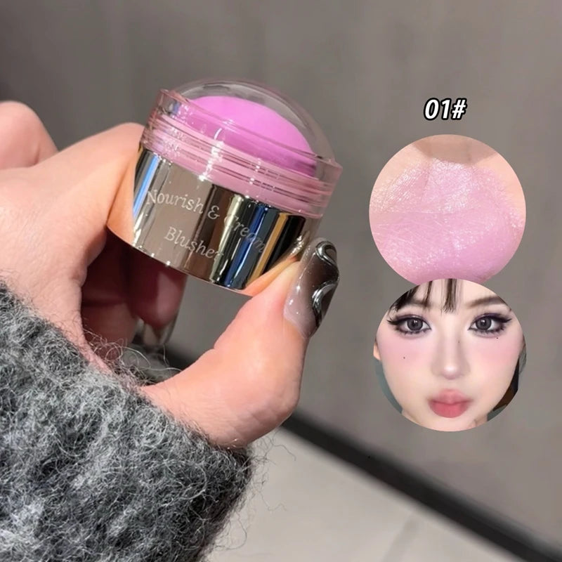 Blush Cream 6 Colors Natural Makeup Cheek Contour Lasting Matte Velvet Mousse Blush Mud Peach Cream Rouge Cheek Tint Cosmetics Good Vibrations