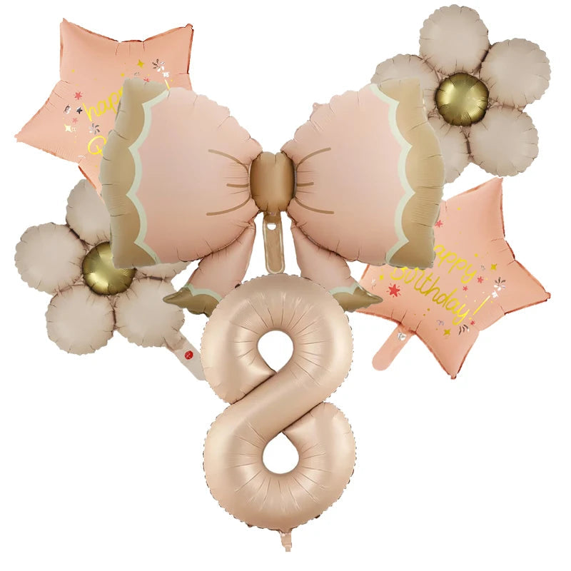 Butterfly Balloons 2 3 4 5th Birthday Decor for Girls Pink Butterfly Foil Balloons for Butterfly Themed Party Wedding Decors Good Vibrations