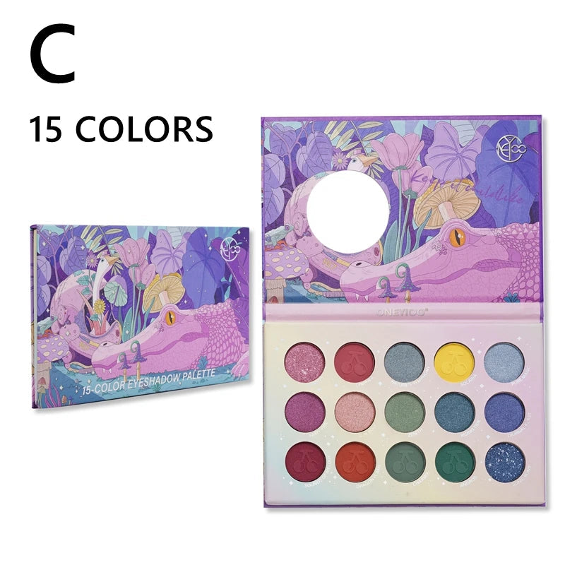 15 to 46 Colors Eyeshadow Palette Colorful Shimmer Eye Shadow Palettes Makeup for Face Eyes Gift for Girl Beginner Good Vibrations