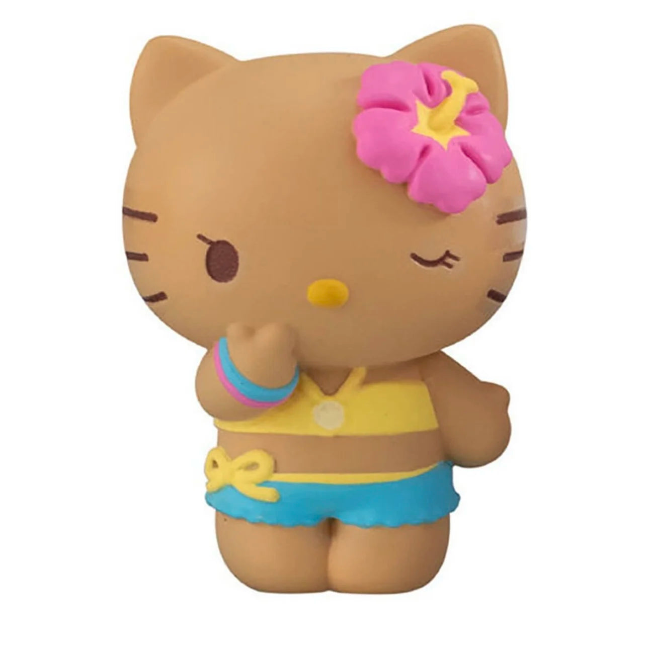New Original Sanrio Character Summer Beach Holiday Hello Kitty My Melody Kuromi Black Skin Blind Box Anime Cartoon Birthday Gift Good Vibrations