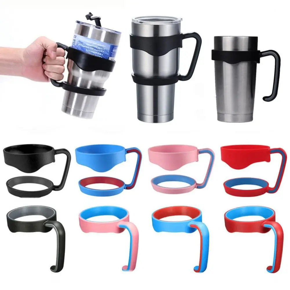 Water Bottle Tumbler Cup Handle for Yetti Rambller 20oz/30Oz Travel Mug Holder Car Vehicle Cup Drink Holder Rack Bottle Holder Good Vibrations Adult Super Store