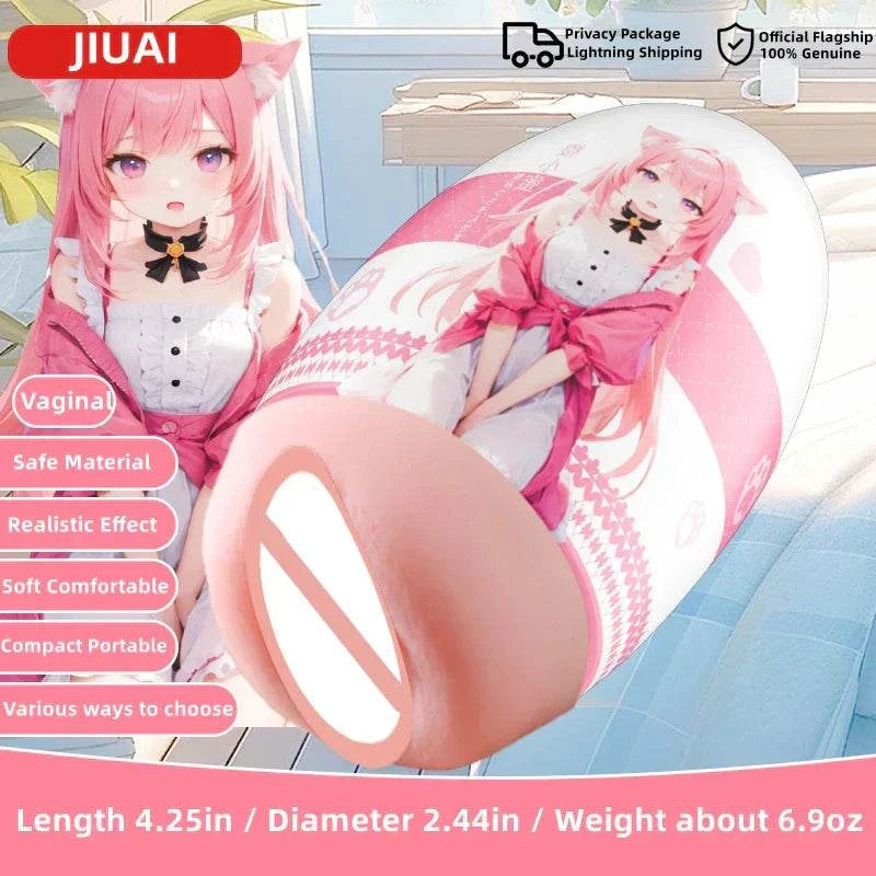 Portable male masturbator mini vagina egg cup featuring soft TPE material, realistic sensation, and compact design for men.