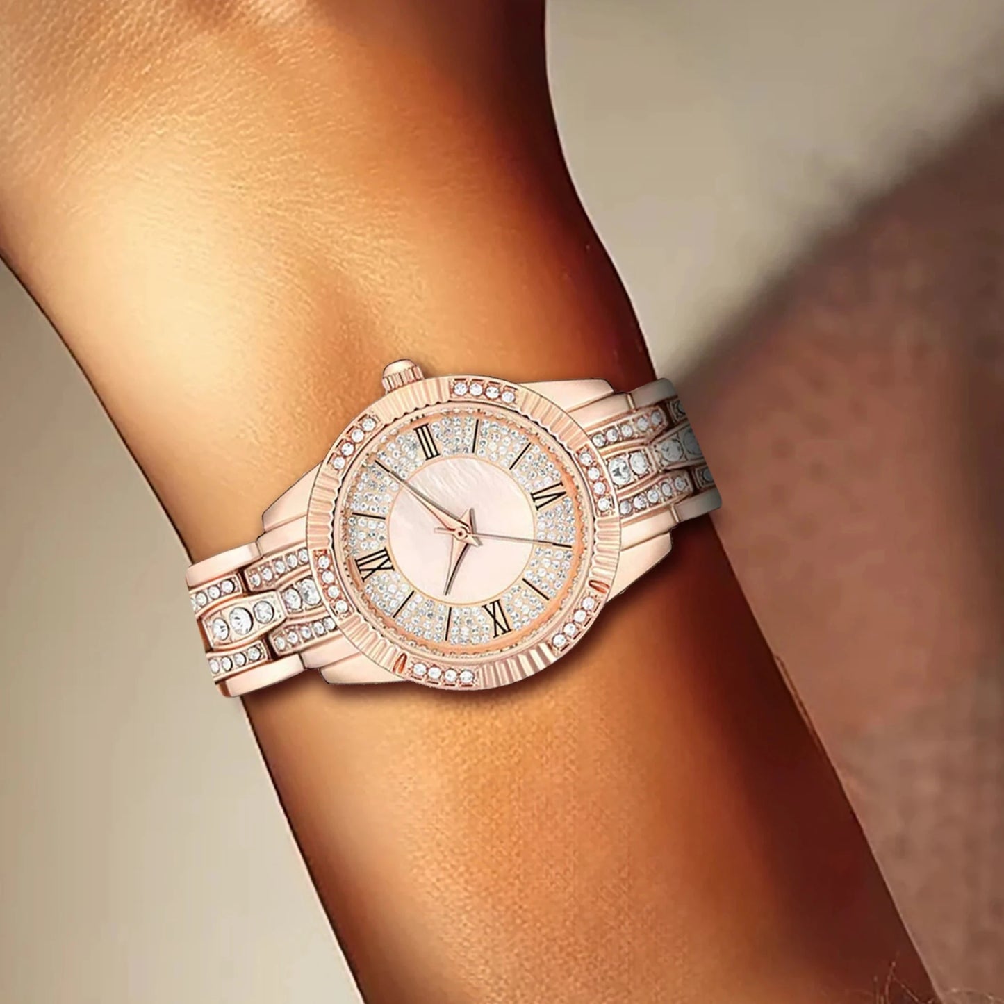 New women's watches are fashionable, trendy, simple, niche, high-end, light luxury, high beauty women's quartz watches Good Vibrations