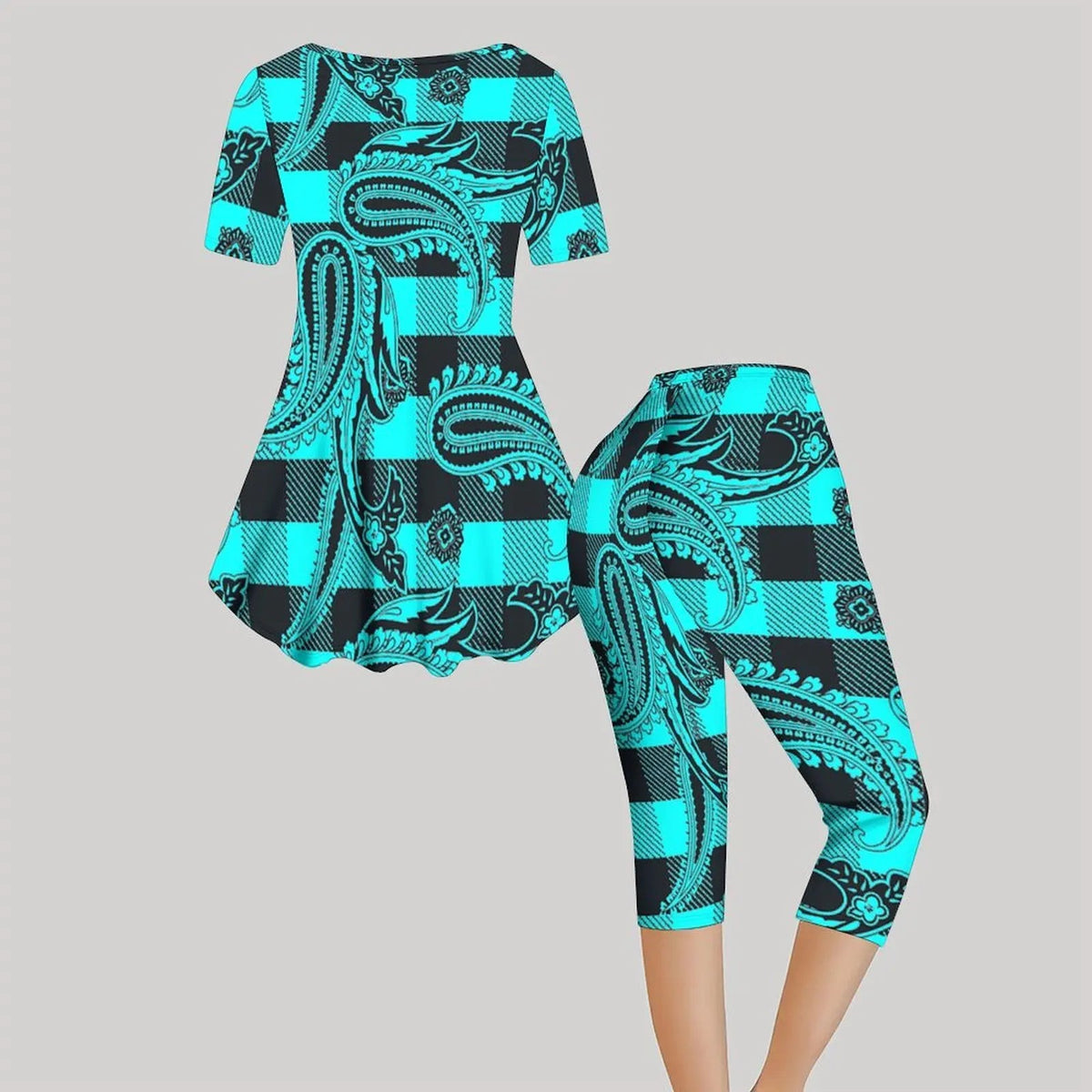 Women'S Two Piece Set Fashion Short Sleeve Daily Street Elegance Cropped Pants Set Round Neck T-shirt Sexy Top Good Vibrations