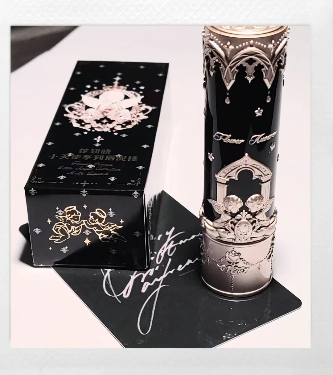 Flower Knows Lipstick Swan Ballet Lip Gloss Mirror Moisturizing Long-lasting Lip Glaze Nostickcup Nourishing 3.5g Good Vibrations