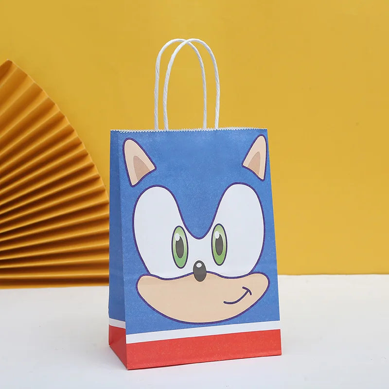 New Sonics Birthday Party Decorations Kids Party Supplies Paper Cups Tablecloth Cake Toppers Backdrop Baby Shower Decoration Good Vibrations