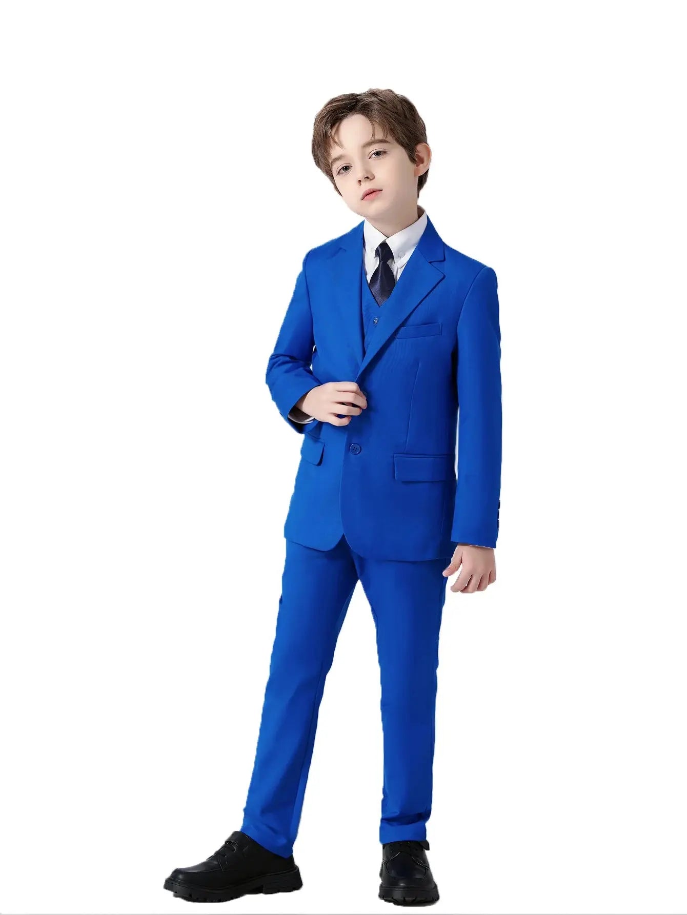 Boys Suits Colorful Formal Suits 5 Piece Slim Fit Dresswear Suit Set School Uniforms Good Vibrations