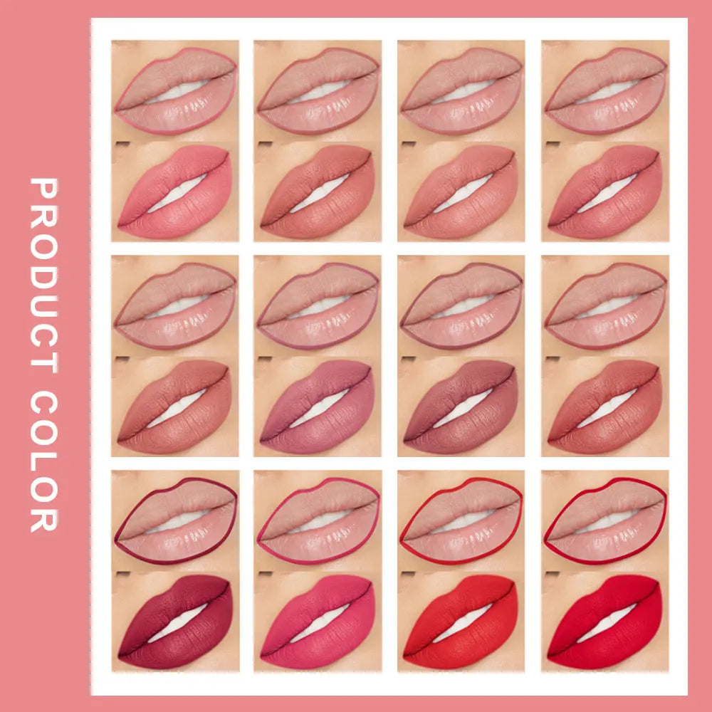 Lip Liner Lipstick Pen Waterproof Long-Lasting Hook Line Lip Pencil Matte Matte Beginner Automatic Lip Liner Bean Paste Color Hook Pen Automatic Rotating Lip Liner Good Vibrations