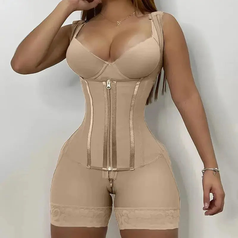 Women High Compression Girdle Shaper Postpartum Belly flat Sheath Waist Trainer Colombia Abdomen Control Shapewear Good Vibrations