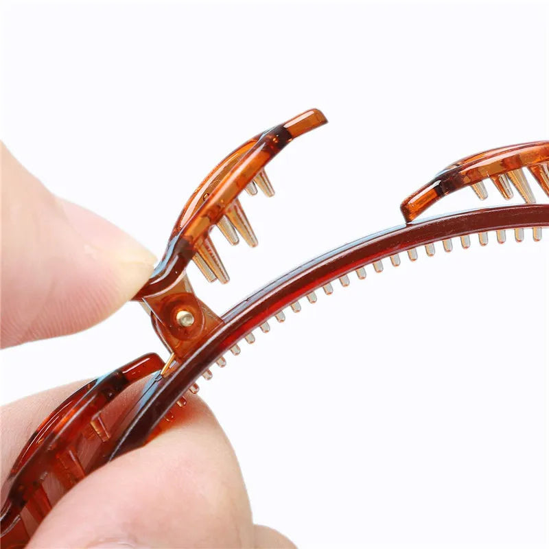 Fashion Women Girls Non-Slip Hair Bands With Clips Double Layer Headbands Hairstyle Bezel Hair Hoop Hair Accessories Headwear Good Vibrations
